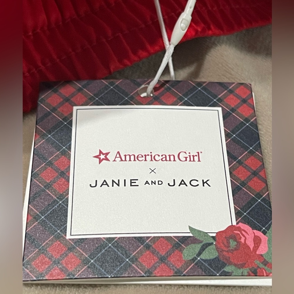NWT American Girl Janie and Jack red tulle skirt size 6 (girl)